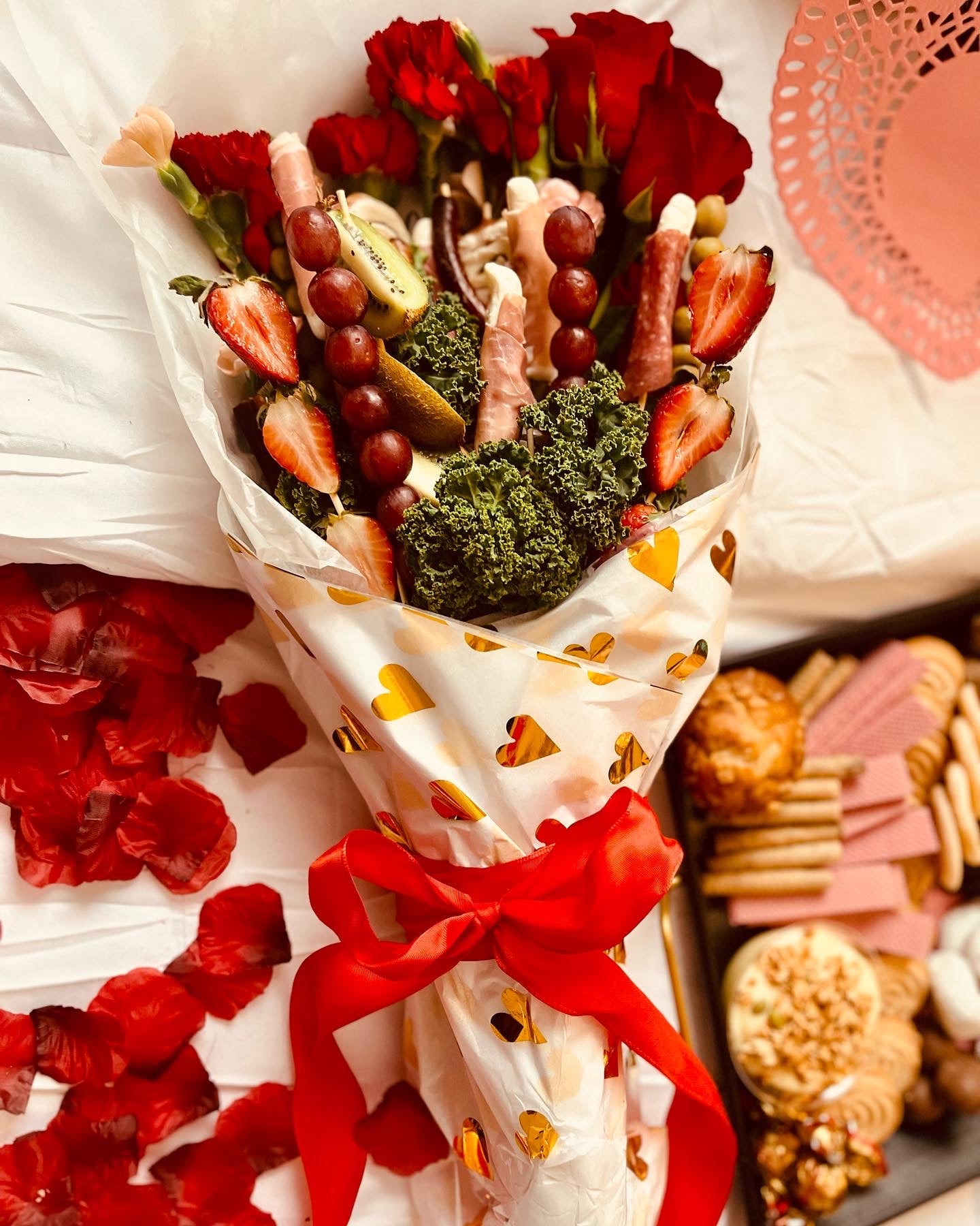 Valentine's Charcuterie Bouquets